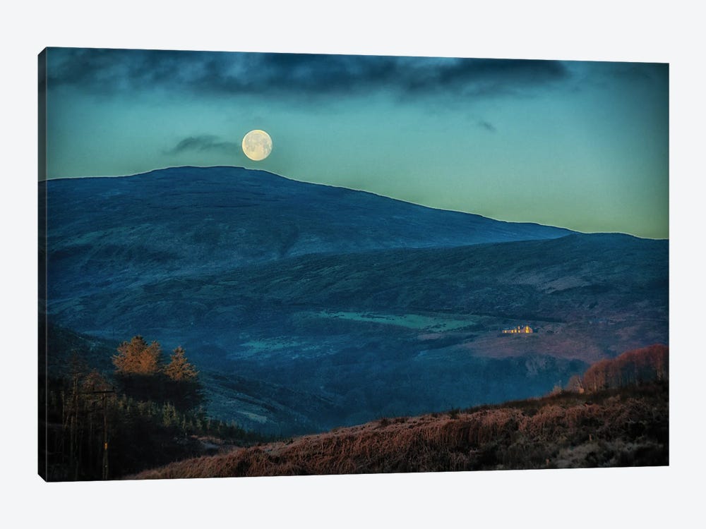 Sunrise And Moonset by Sarah Morton 1-piece Canvas Art