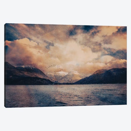 Across The Loch To Glen Coe Canvas Print #SMF95} by Sarah Morton Canvas Wall Art