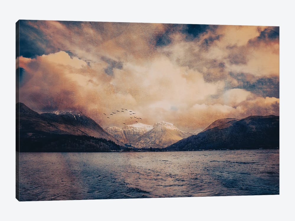 Across The Loch To Glen Coe by Sarah Morton 1-piece Canvas Art Print