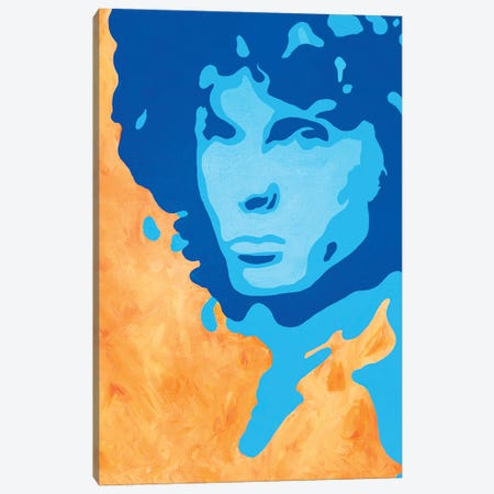 Jim Morrison Canvas Print #SMG18} by Sammy Gorin Canvas Wall Art