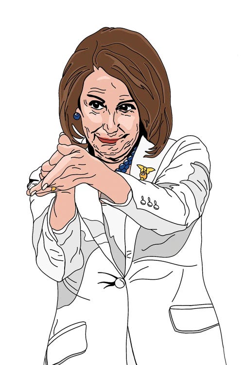 Nancy Pelosi by Sammy Gorin wall art