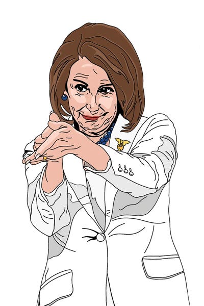 Ceiling Shatterers: Nancy Pelosi by Sammy Gorin