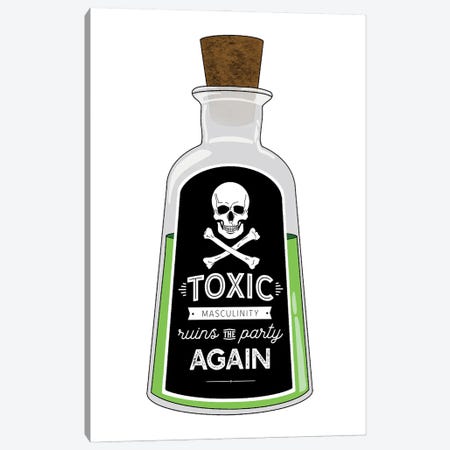 Toxic Masculinity Canvas Print #SMG31} by Sammy Gorin Canvas Wall Art