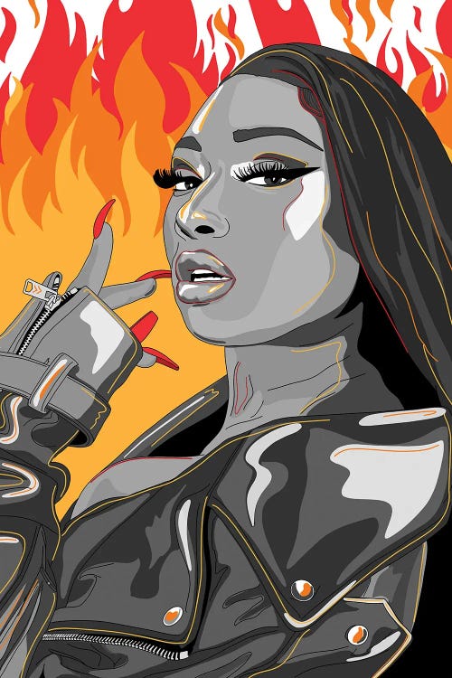 Megan Thee Stallion Illustration