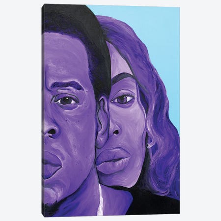 Bey Jay On The Run Canvas Print #SMG3} by Sammy Gorin Canvas Artwork