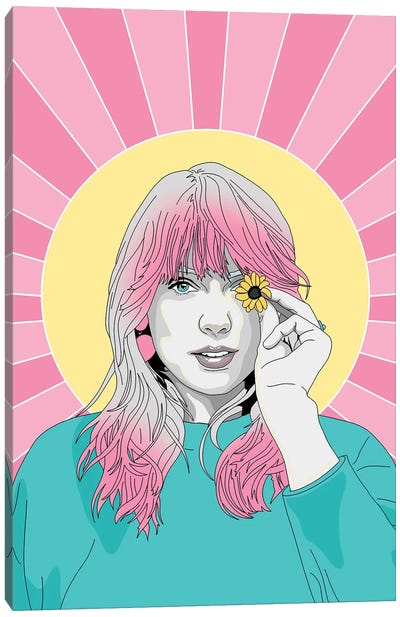 Taylor Swift Canvas Art Print - Pop Music Art