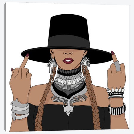 Beyonce Formation Canvas Print #SMG4} by Sammy Gorin Canvas Print