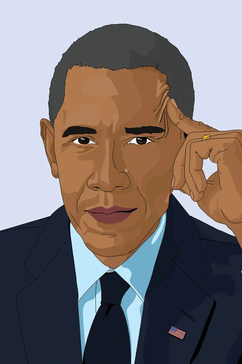 Barack Obama by Sammy Gorin wall art