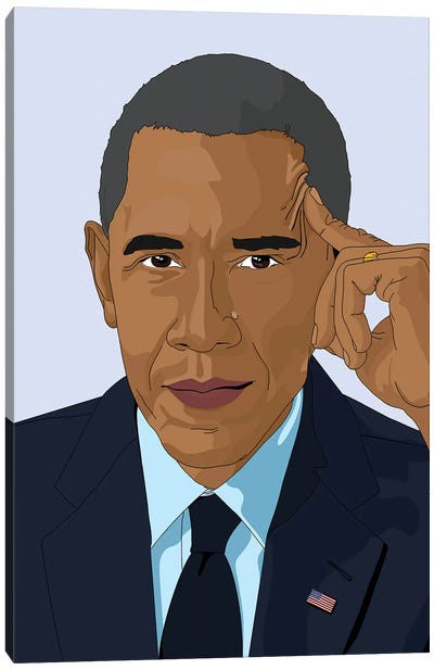 Barack Obama Canvas Art Print - Sammy Gorin