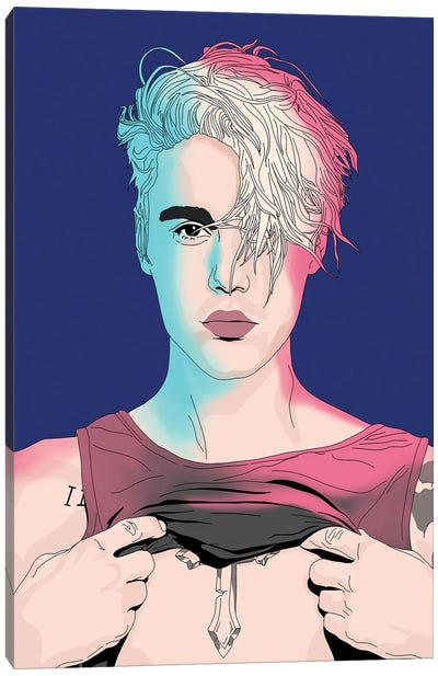 Justin Beiber Canvas Art Print - Justin Bieber