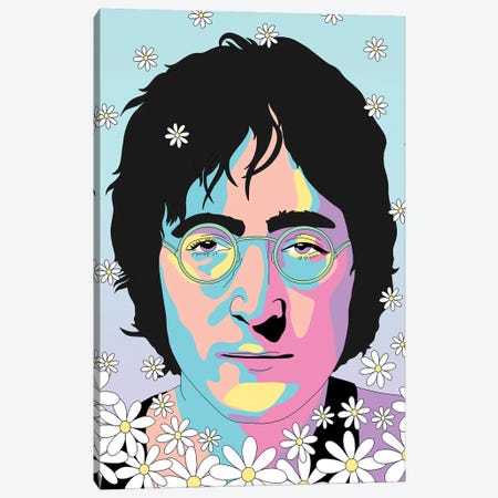 John Lennon Canvas Print #SMG56} by Sammy Gorin Canvas Print