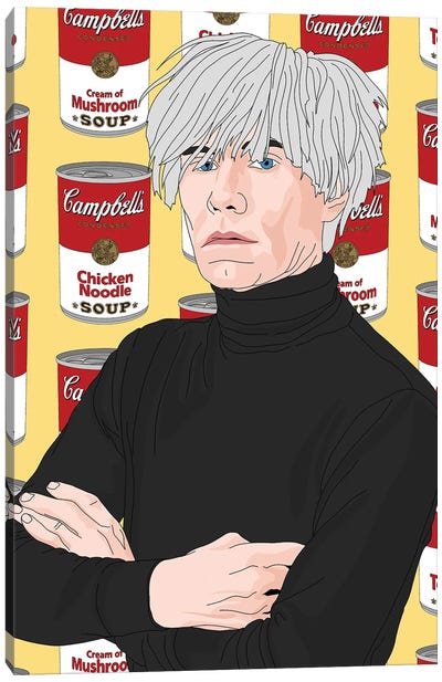 Andy Warhol Canvas Art Print - Sammy Gorin