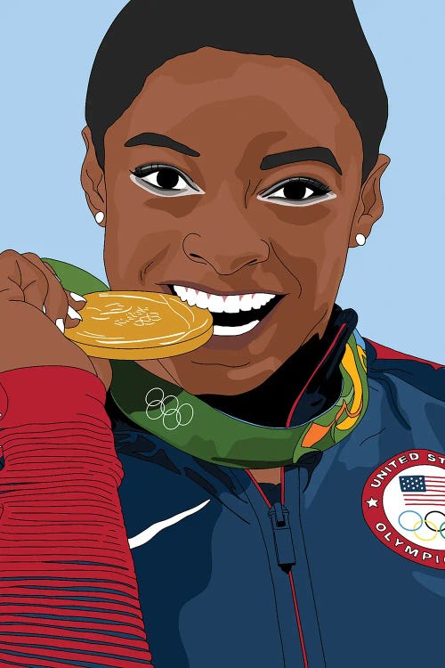 Simone Biles by Sammy Gorin wall art