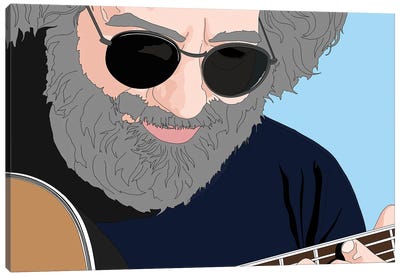 Jerry Garcia Canvas Art Print - Band Art