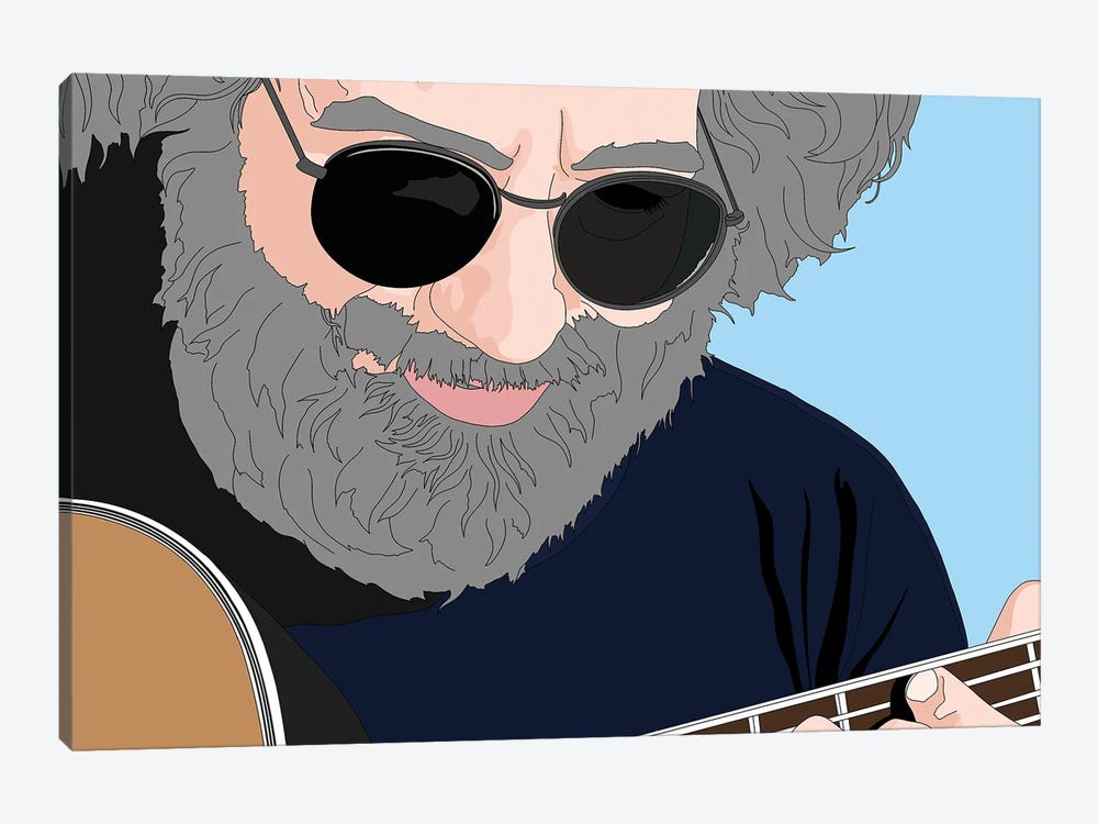 Jerry Garcia by Sammy Gorin 1-piece Canvas Print