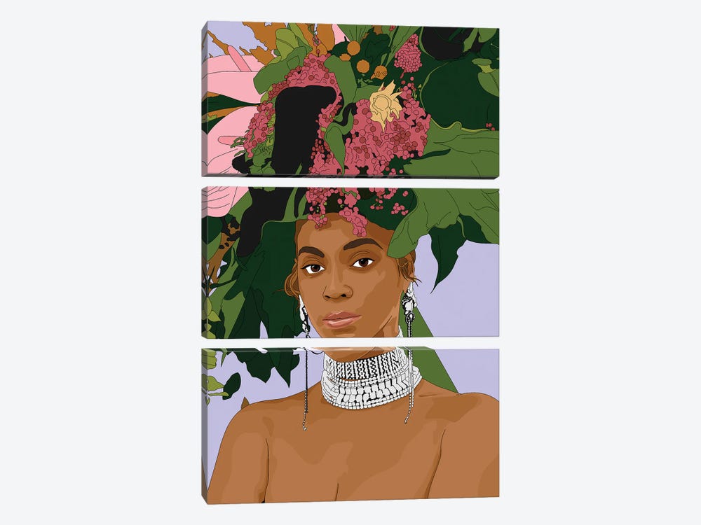 Beyonce by Sammy Gorin 3-piece Canvas Print