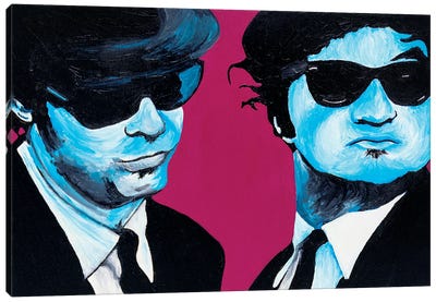 Blues Brothers Canvas Art Print - Comedy Movie Art
