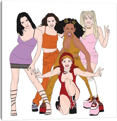 Spice Girls Canvas Art Print - Sammy Gorin