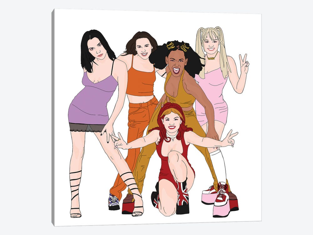 Spice Girls by Sammy Gorin 1-piece Canvas Print