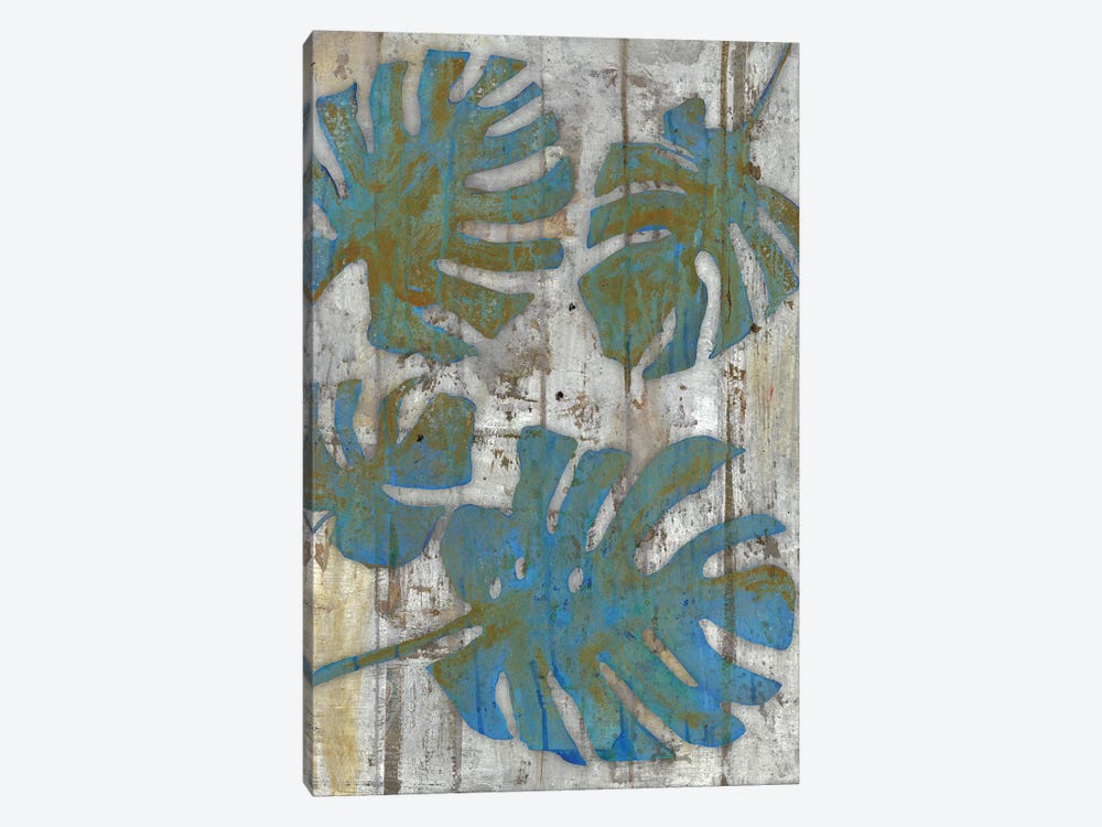 Distressed Palms 1-piece Canvas Art