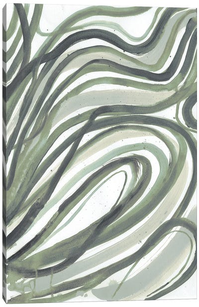 Emerald Swirls II Canvas Art Print - Smith Haynes