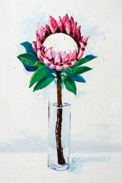 Finger Painting: King Protea by Simone Majetich