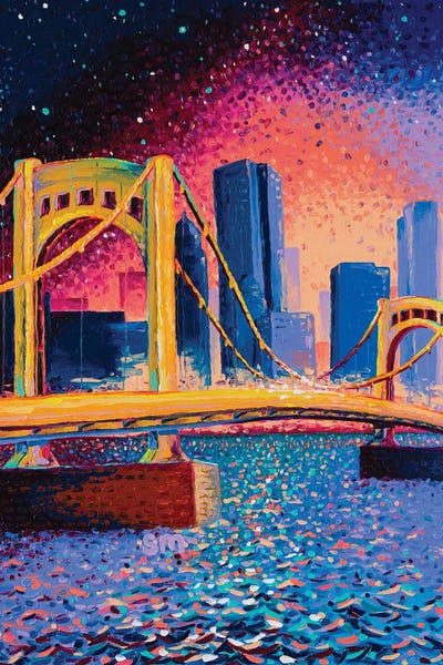 Finger Painting: Suspended In Twilight by Simone Majetich