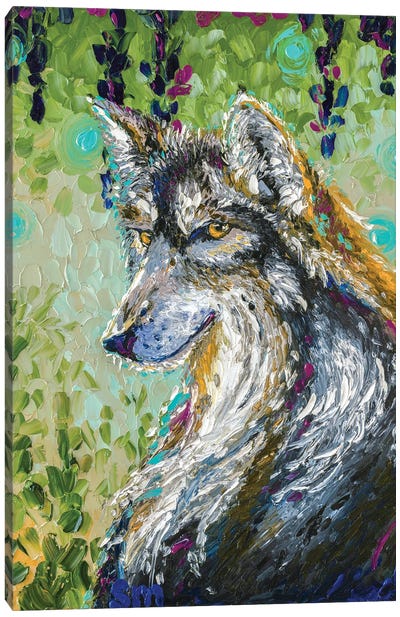 Call Of The Wild Canvas Art Print - Finger Painting Art