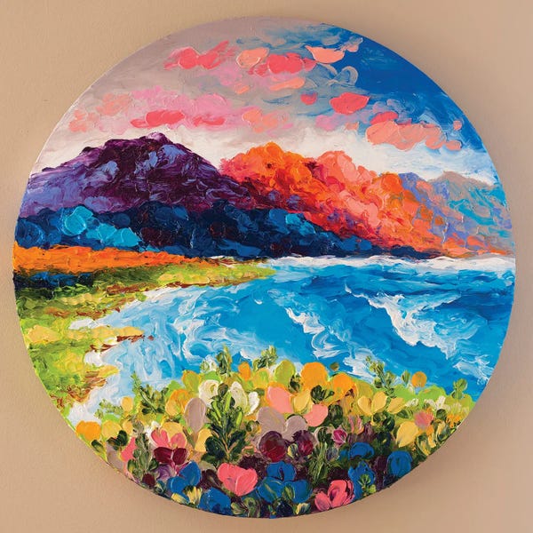 Finger Painting: Edge Of Paradise by Simone Majetich