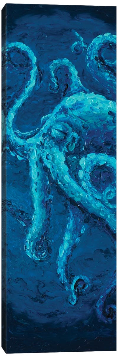 King Of The Deep Canvas Art Print - Octopus Art
