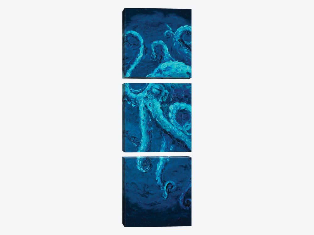 King Of The Deep by Simone Majetich 3-piece Canvas Print