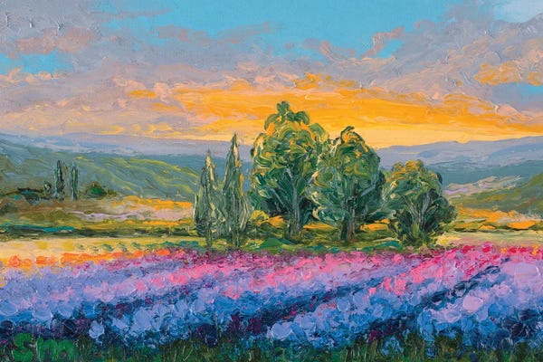 Pops Of Pink: Stroll In Tuscany by Simone Majetich