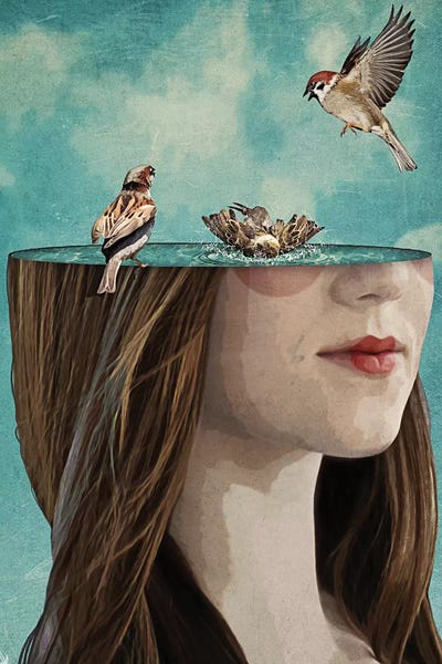 Bathers by Seamless art print