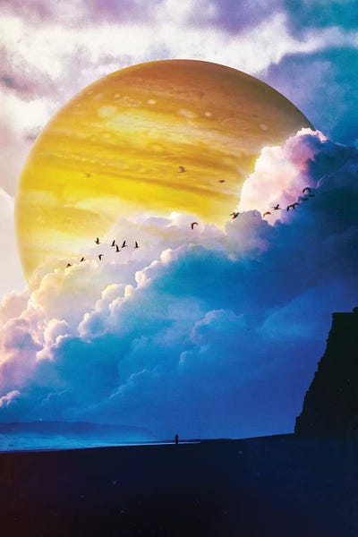 Blue Beach by Seamless acrylic art print