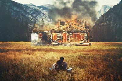 Burned by Seamless art print