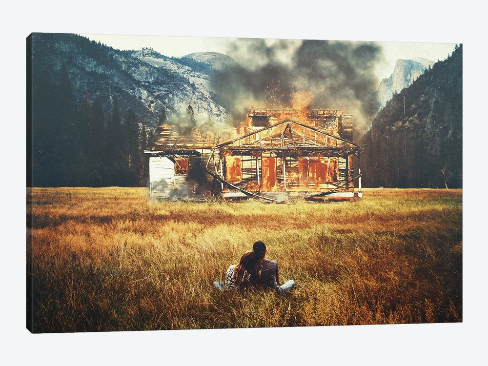 Burned by Seamless 1-piece Canvas Art Print