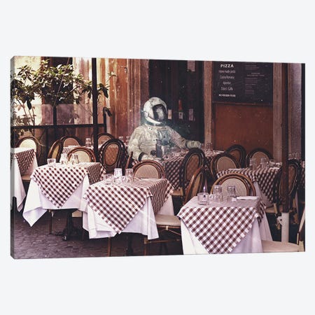 Dinning Alone Canvas Print #SML23} by Seamless Canvas Art