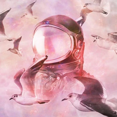 Flying Thru by Seamless art print