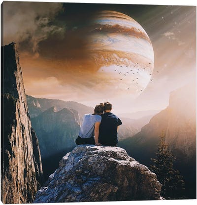 A Weird Planet Canvas Art Print - Jupiter Art