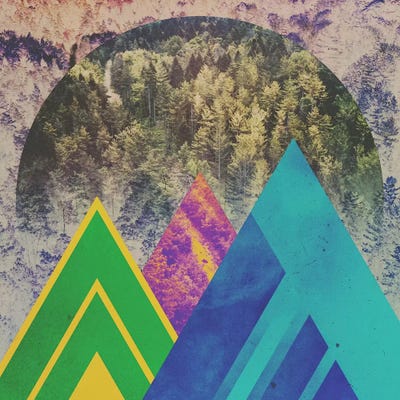 Fractions B16 by Seamless art print