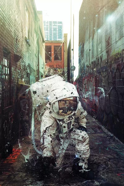 Alley by Seamless canvas print