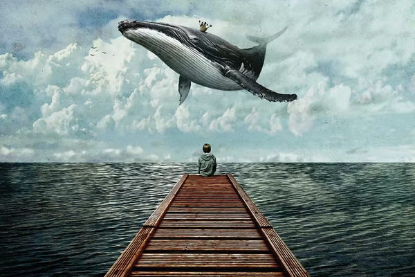 Kids Ocean Life Art: Pier by Seamless