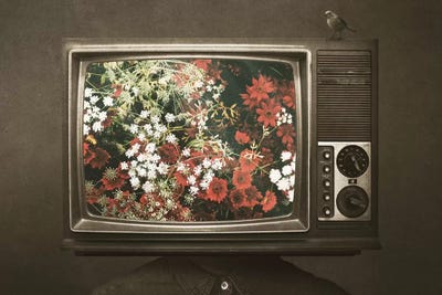 Programmed by Seamless art print