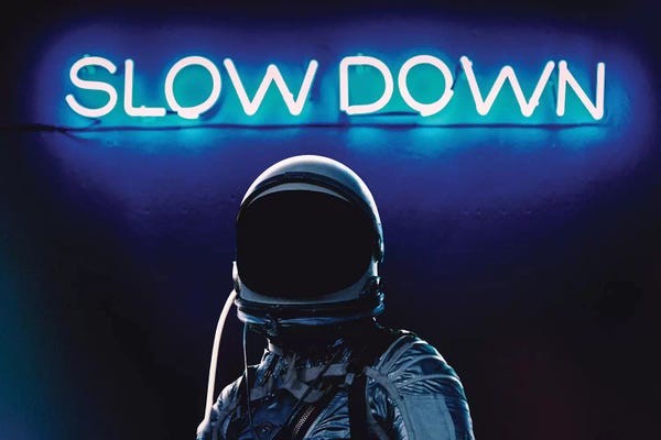 Neon Typography: Slown Down by Seamless