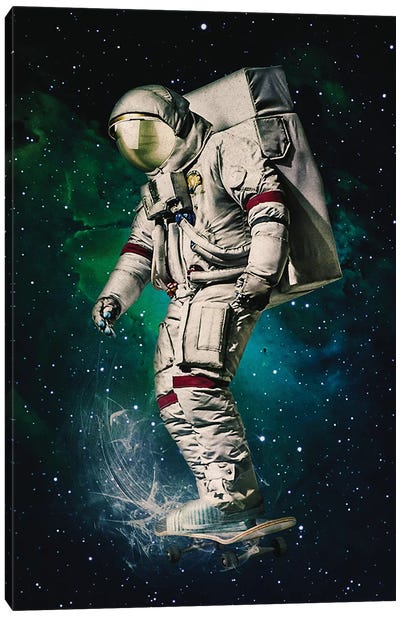 Space Ride Canvas Art Print - Seamless