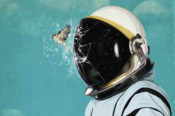 Kids Astronomy & Space Art: The Escape by Seamless