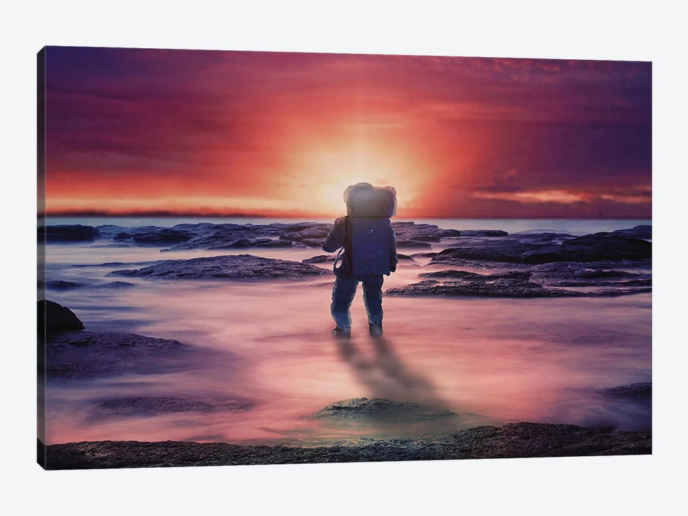 The Sunset by Seamless 1-piece Canvas Wall Art