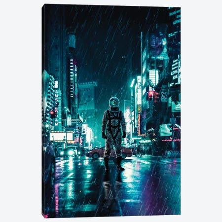 Another Rainy Night Canvas Print #SML9} by Seamless Canvas Art Print