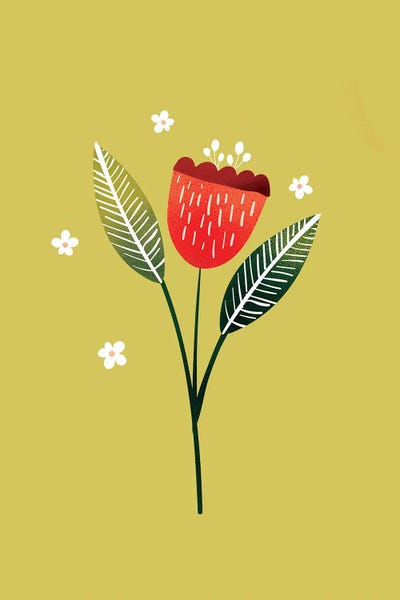 Just A Pretty Flower I by Show Me Mars metal wall art