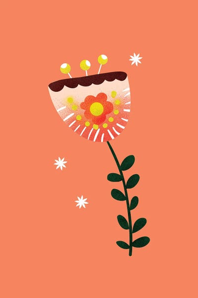 Just A Pretty Flower II by Show Me Mars metal wall art